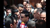 مصطفى كامل في جنازة الفنان هاني شاكر