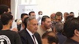 شريف هاني شاكر من جنازة والده