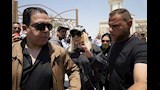 نادية الجندي في جنازة الفنان الراحل هاني شاكر
