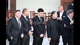 اول ظهور لنجل هاني شاكر في عزاء والده (6)