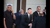 اول ظهور لنجل هاني شاكر في عزاء والده (9)