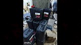 جانب من المضبوطات بأحد المخزنين