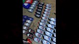 جانب من المضبوطات بأحد المخزنين