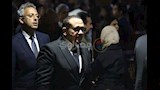 بالصور- تامر حسني وهشام عباس وماجد المصري يشاركون في عزاء الراحل هاني شاكر
