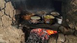 الطعام في الفرن البلدي