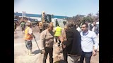 كسر خط مياه في الإسكندرية (3)
