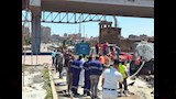 كسر خط مياه في الإسكندرية (9)