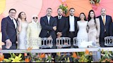 مصطفى حسني وحسام غالي..عماد زيادة يحتفل بزفاف نجل شقيقه - صور