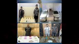 المتهمين + المضبوطات 