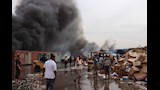 حريق مخزن قطع غيار دراجات بقليوب (16)