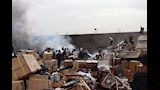 حريق مخزن قطع غيار دراجات بقليوب (15)