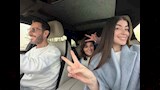 ليلى زاهر ووالدها ووالدتها