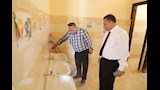 متابعة نظافة دورات المياه باستراحات مراقبي الامتحانات