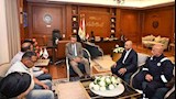 إجتماع المحافظ مع الوفد
