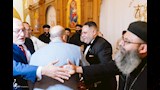 خالد الجندي يشارك في حفل زفاف مخرج لعلهم يفقهون بكنيسة أكتوبر (2)