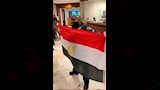 الشرطي الأمريكي إيريك هدسون بعلم مصر