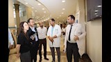وفد منظمة جايكا في مستشفى الأورام