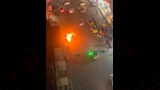 حريق نشب بسيارة تاكسي (4)_4