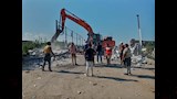 إزالة بناء مخالف في الإسكندرية (2)