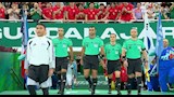 أمين عمر من مباراة كوريا الجنوبية والتشيك