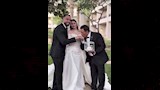 محمد فؤاد في حفل زفاف ابنته بسملة