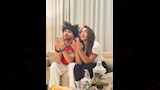 عبدالفتاح الجريني وزوجته يدعمان منتخب المغرب (2)