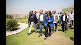 وزيرة الإسكان تتفقد حدائق تلال الفسطاط (3)