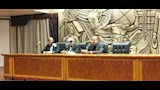 الدكتور زاهي حواس خلال ندوة بنقابة الصحفيين (12)