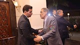 ضياء رشوان يقدم واجب العزاء في شقيقة أسامة هيكل 
