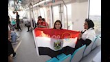 إقبال الجماهير على مونوريل العاصمة لمتابعة مصر وبلجيكا (12)