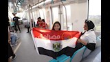 إقبال الجماهير على مونوريل العاصمة لمتابعة مصر وبلجيكا (13)