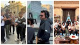 مازن المتجول ينشر صورا من كواليس تصوير أغنية أنا ضهرك لـ بهاء سلطان