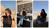 ديانا هشام تخطف الأنظار في أحدث ظهور أمام الأهرامات
