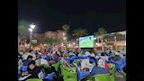 مئات المنياوية يحتشدون لمشاهدة مباراة مصر وبلجيكا  (6)