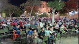 تجمعات من كل الأعمار.. جماهير المنيا تشجع المنتخب أمام بلجيكا (فيديو وصور) 