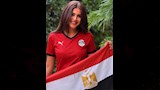 منة فضالي تدعم المنتخب المصر ي