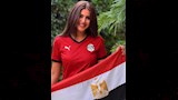 منة فضالي تدعم المنتخب المصري