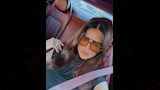 أحدث ظهور للفنانة درة داخل سيارتها
