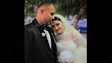 الزوجين من حفل الزفاف