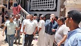تصدع مفاجئ بعقار سكني في المنيا (1)