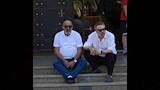 إسماعيل فرغلي وصبحي خليل من جنازة الراحل محمد مرزيان_1