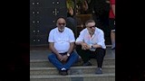 إسماعيل فرغلي وصبحي خليل من جنازة الراحل محمد مرزيان