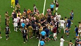مشادة بين لاعبي قطر وكندا (3)