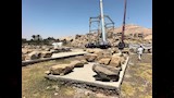 أحجار أثرية بمعبد الرامسيوم