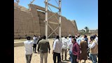 العمل على إعادة إحياء واجهة معبد الرامسيوم