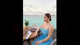 نسرين طافش تقضي وقتها امام البحر (2)