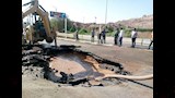أعمال حفر لكشف الماسورة المكسورة