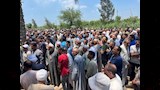 تشييع جثامين ضحايا شاطئ إدكو الثلاثة بقرية كفر الشيخ حسن (4)