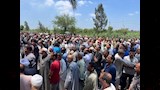 تشييع جثامين ضحايا شاطئ إدكو الثلاثة بقرية كفر الشيخ حسن (5)