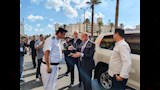 مدير أمن بورسعيد يتفقد قوات تأمين لجان امتحانات الثانوية العامة٢